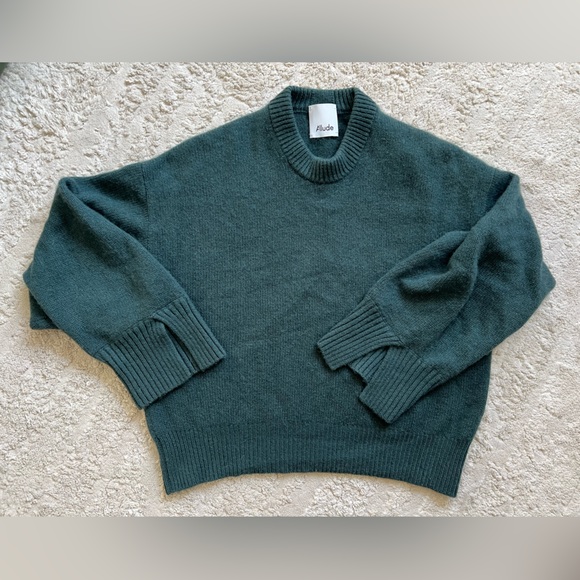 Allude | Split Cuff Sweater | Green | XS - Picture 1 of 6